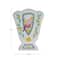8.5&#x22; Ceramic Fan Shaped Vase with Painted Bird Design